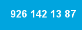 926 142 13 87